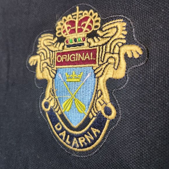 Robin Ruth Dalarna Polo Shirt Mens Sz L Embroidered Jersey Sports Fashion Travel - Picture 3 of 12